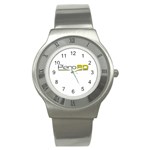 Logo Med Stainless Steel Watch Front