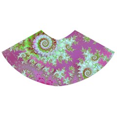 Raspberry Lime Surprise, Abstract Sea Garden  Skater Skirt by DianeClancy