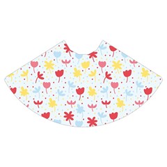 Seamless Colorful Flowers Pattern Mini Flare Skirt by TastefulDesigns