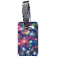 Starlight Shiny Glitter Stars Luggage Tags (two Sides) by yoursparklingshop
