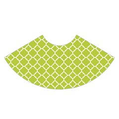Spring Green Quatrefoil Pattern Mini Skirt by Zandiepants