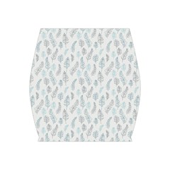 Whimsical Feather Pattern, Dusk Blue Bodycon Skirt by Zandiepants