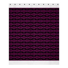 Pink Black Retro Tiki Pattern Shower Curtain 60  X 72  (medium)  by BrightVibesDesign
