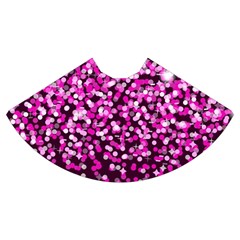 Pink Glitter Rain Mini Flare Skirt by KirstenStar
