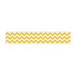 Sunny Yellow & White Zigzag Pattern Flano Scarf (Mini)