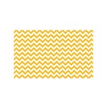 Sunny Yellow & White Zigzag Pattern Satin Wrap