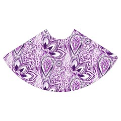 Purple Paisley Doodle Mini Flare Skirt by KirstenStar