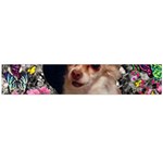 Chi Chi In Butterflies, Chihuahua Dog In Cute Hat Flano Scarf (Large)