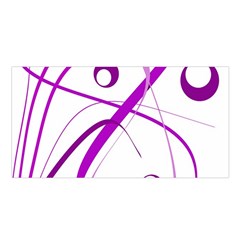 Purple Elegant Design Satin Shawl by Valentinaart