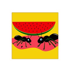 Ants And Watermelon  Satin Bandana Scarf by Valentinaart