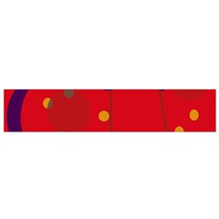 Red Abstract Sky Flano Scarf (small) by Valentinaart