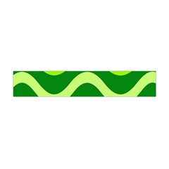 Green Waves Flano Scarf (mini) by Valentinaart
