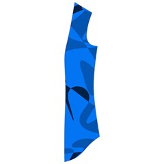Blue Pattern Drape Collar Cardigan by Valentinaart