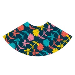 Colorful Floral Pattern A-line Skirt by DanaeStudio