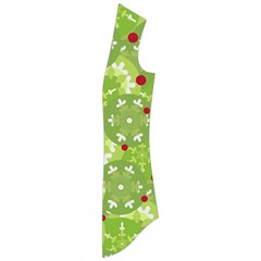 Green Christmas Decor Drape Collar Cardigan by Valentinaart
