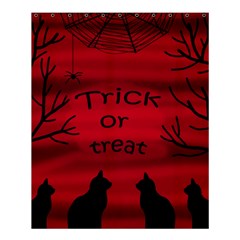 Trick Or Treat - Black Cat Shower Curtain 60  X 72  (medium)  by Valentinaart
