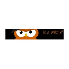 Halloween Witch - Orange Owl Flano Scarf (mini) by Valentinaart