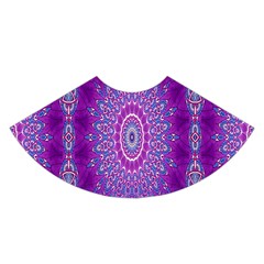 India Ornaments Mandala Pillar Blue Violet A-line Skirt by EDDArt