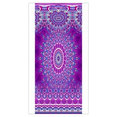 India Ornaments Mandala Pillar Blue Violet Pleated Mini Skirt by EDDArt