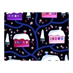 Magical Xmas Night Double Sided Flano Blanket (mini)  by Valentinaart