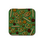 Bakery 4 Rubber Coaster (Square) 