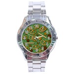 Bakery 4 Stainless Steel Analogue Watch