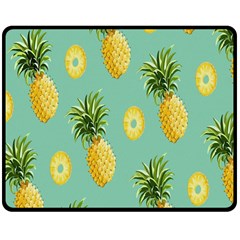 Pineapple Double Sided Fleece Blanket (medium) 