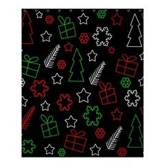 Green And  Red Xmas Pattern Shower Curtain 60  X 72  (medium)  by Valentinaart