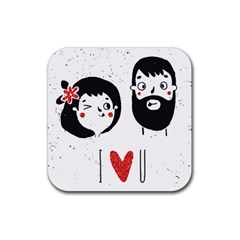 Love U Drink Coaster (square) by Wanni