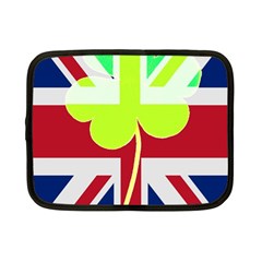 Irish British Shamrock United Kingdom Ireland Funny St  Patrick Flag Netbook Case (small) 