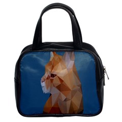 Animals Face Cat Classic Handbags (2 Sides) by Alisyart