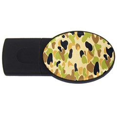 Army Camouflage Pattern Usb Flash Drive Oval (4 Gb) by Nexatart