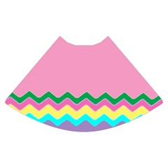 Easter Chevron Pattern Stripes High Waist Skirt by Amaryn4rt