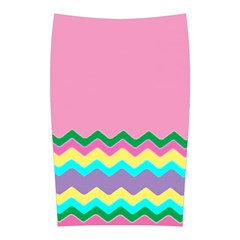 Easter Chevron Pattern Stripes Midi Pencil Skirt by Amaryn4rt