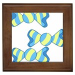 Candy Yellow Blue Framed Tiles