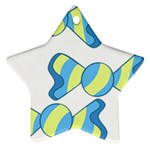 Candy Yellow Blue Ornament (Star)