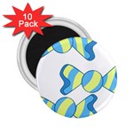 Candy Yellow Blue 2.25  Magnets (10 pack) 