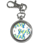 Candy Yellow Blue Key Chain Watches