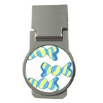 Candy Yellow Blue Money Clips (Round) 