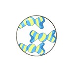 Candy Yellow Blue Hat Clip Ball Marker