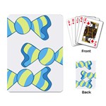 Candy Yellow Blue Playing Card