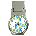 Candy Yellow Blue Money Clip Watches