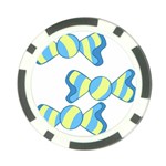 Candy Yellow Blue Poker Chip Card Guard