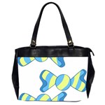 Candy Yellow Blue Office Handbags (2 Sides) 