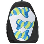 Candy Yellow Blue Backpack Bag