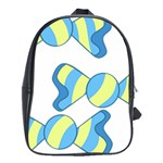 Candy Yellow Blue School Bags (XL) 