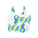 Candy Yellow Blue Full Print Recycle Bags (S) 