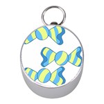 Candy Yellow Blue Mini Silver Compasses
