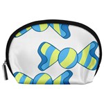 Candy Yellow Blue Accessory Pouches (Large) 
