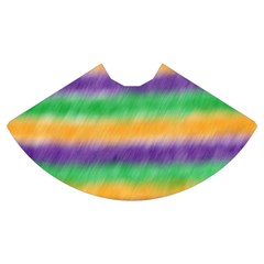 Mardi Gras Strip Tie Die Mini Flare Skirt by PhotoNOLA